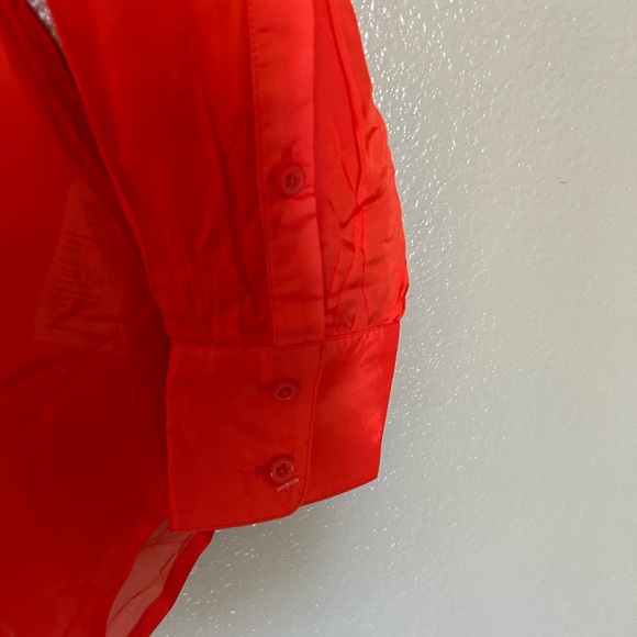 NWTJ. Crew Red Lightweight Shirt Jacket with Classic Collar - Picture 4 of 5